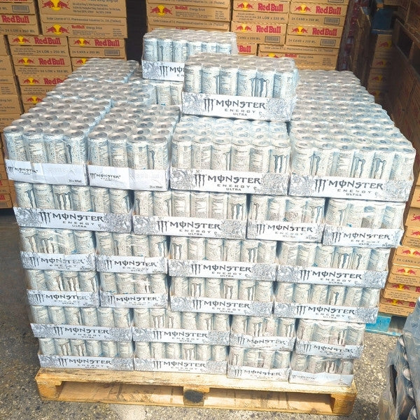 24 cans of white monster energy